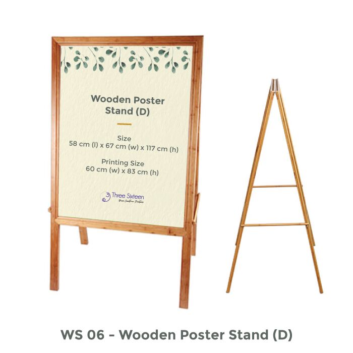 Wooden Poster Stand (D)