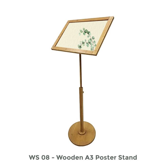 Wooden A3 Poster Stand