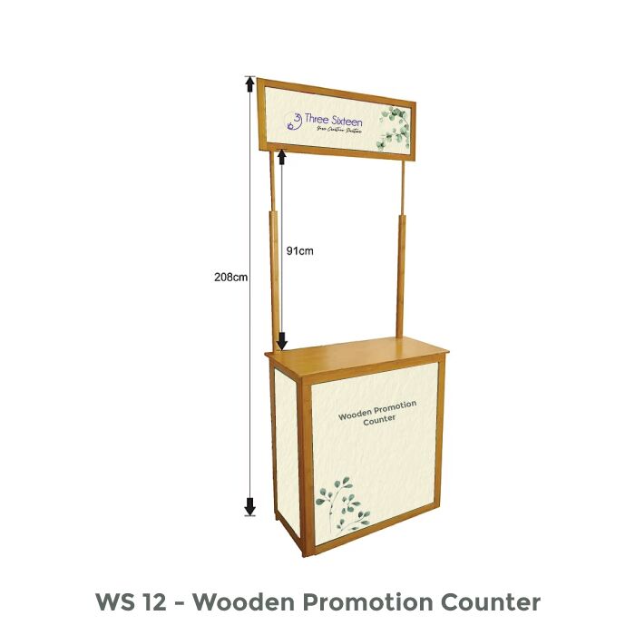 Wooden Promotion Counter