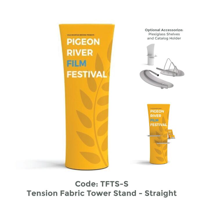 Tension Fabric Tower Stand - Straight